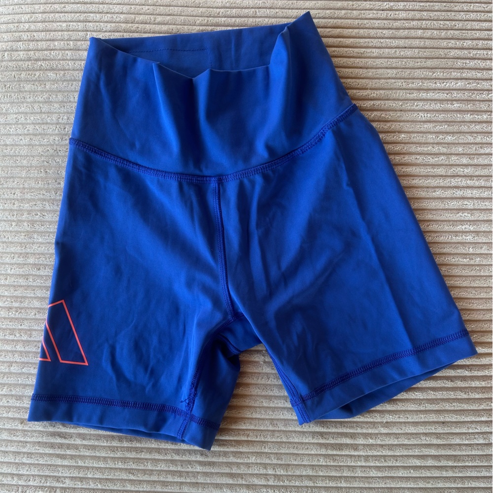 Adidas blue workout shorts